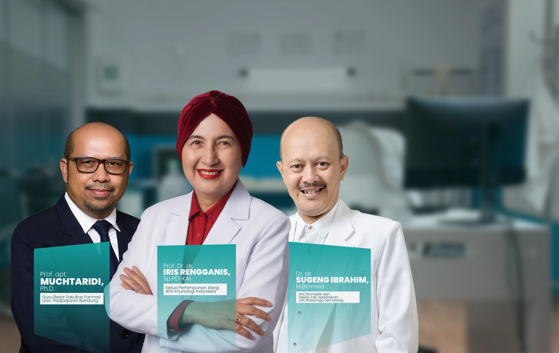 Karnus direkomendasikan oleh Prof. Iris Rengganis, Prof. apt. Muchtadiri, dan Dr. Sugeng Ibrahim, versi desktop